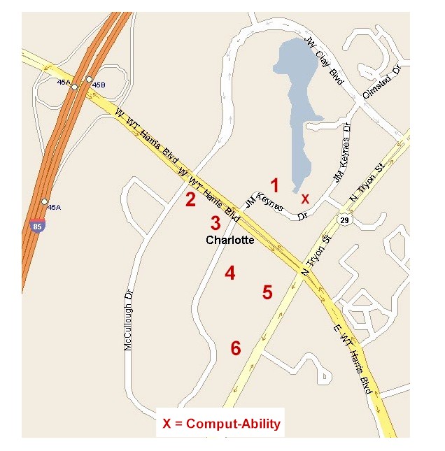 Area Hotel Map